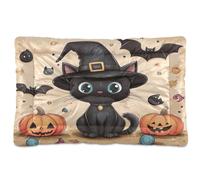 Sevdomey Lit d'halloween pour Chat, Chien et Chat - Lavable - Doux et Confortable - avec Fond antidérapant - pour Chiens et Chats de Petite, Moyenne et Grande Taille - 45 x 60 cm