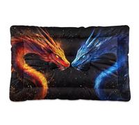 Sevdomey Lit Dragons pour Chien et Chat - Lavable - Doux et Confortable - avec Fond antidérapant - pour Chiens et Chats de Petite, Moyenne et Grande Taille - 45 x 60 cm