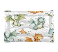 Sevdomey Lit Mignon pour Chien et Chat - Motif Dragons - Lavable - Doux et Confortable - avec Fond antidérapant - pour Chiens et Chats de Petite, Moyenne et Grande Taille - 60 x 90 cm