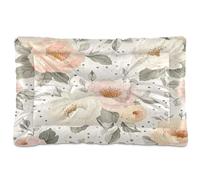 Sevdomey Lit pour Chien et Chat de Petite, Moyenne et Grande Taille, Motif Aquarelle, Motif pivoines et Roses, Lavable, Doux et Confortable, avec Fond antidérapant, 60 x 90 cm