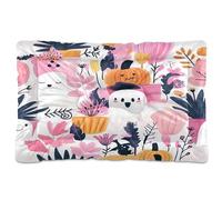 Sevdomey Lit pour Chien et Chat - Motif fantômes Mignons - Lavable - Doux et Confortable - avec Fond antidérapant - pour Chiens et Chats de Petite, Moyenne et Grande Taille - 60 x 90 cm