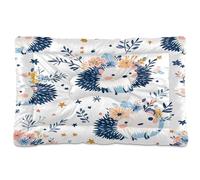 Sevdomey Lit pour Chien et Chat - Motif hérissons Mignons - Lavable - Doux et Confortable - avec Fond antidérapant - pour Chiens et Chats de Petite, Moyenne et Grande Taille - 45 x 60 cm