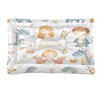 Sevdomey Lit Princesse avec Dragons pour Chien et Chat - Lavable - Doux et Confortable - avec Fond antidérapant - pour Chiens et Chats de Petite, Moyenne et Grande Taille, 60 x 90 cm