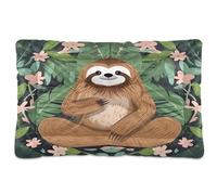 Sevdomey Paresseux Yoga - Lit pour chien et chat - Lavable doux et confortable - Avec fond antidérapant - Pour chiens et chats de petite, moyenne et grande taille - 60 x 90 cm