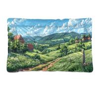 Sevdomey Paysage d'Europe de l'Est - Tapis pour animal domestique - Lit pour chien et chat - Lavable - Doux et confortable - Avec fond antidérapant - Pour chiens et chats de petite, moyenne et grande