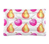 Sevdomey Pears Coussin pour chien et chat - Lavable - Doux et confortable - Avec fond antidérapant - Pour chiens et chats de petite, moyenne et grande taille - 45 x 60 cm