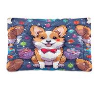Sevdomey Petit tapis Corgi pour chien et chat - Lavable - Doux et confortable - Avec fond antidérapant - Pour chiens et chats de petite, moyenne et grande taille - 45 x 60 cm