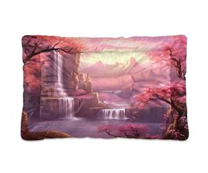 Sevdomey Pretty Waterfall Coussin pour animal domestique pour chien et chat - Lavable - Doux et confortable - Avec fond antidérapant - Pour chiens et chats de petite, moyenne et grande taille - 45 x