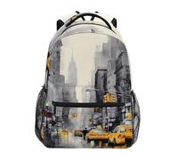 Sevdomey Streets Of Paris Sac à dos imperméable pour ordinateur portable 15 L élégant et léger avec plusieurs poches pour le travail, l'école et les voyages
