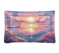 Sevdomey Sun Setting Lit pour Chien et Chat - Lavable Doux et Confortable - avec Fond antidérapant - pour Chiens et Chats de Petite, Moyenne et Grande Taille - 60 x 90 cm