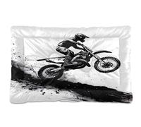 Sevdomey Tapis de moto Rider in The Air pour chien et chat - Lavable - Doux et confortable - Avec fond antidérapant - Pour chiens de petite, moyenne et grande taille - 60 x 90 cm