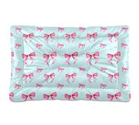 Sevdomey Tapis de niche avec nœuds aquarelle pour animal domestique, lavable, doux et confortable avec fond antidérapant pour chiens et chats de petite, moyenne et grande taille, 60 x 90 cm