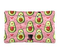 Sevdomey Tapis de niche en forme d'avocats mignons pour animal domestique, lavable, doux et confortable avec fond antidérapant pour chiens et chats de petite, moyenne et grande taille, 45 x 60 cm