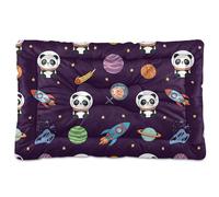 Sevdomey Tapis de niche en forme de pandas mignons pour animal domestique, lavable, doux et confortable avec fond antidérapant pour chiens et chats de petite, moyenne et grande taille, 45 x 60 cm