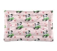 Sevdomey Tapis de niche en forme de pandas mignons pour animal domestique, lavable, doux et confortable avec fond antidérapant pour chiens et chats de petite, moyenne et grande taille, 60 x 90 cm