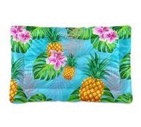 Sevdomey Tapis de niche pour animal domestique motif ananas tropicaux - Lavable - Doux et confortable - Avec fond antidérapant - Pour chiens et chats de petite, moyenne et grande taille - 45 x 60 cm