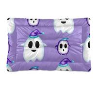 Sevdomey Tapis de niche pour animal domestique motif fantômes de dessin animé, lavable, doux et confortable avec fond antidérapant pour chiens et chats de petite, moyenne et grande taille, 60 x 90 cm