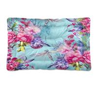 Sevdomey Tapis de niche pour animal domestique motif libellules aquarelle, lavable, doux et confortable avec fond antidérapant pour chiens de petite, moyenne et grande taille, 45 x 60 cm