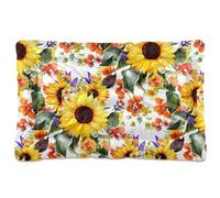 Sevdomey Tapis de niche pour animal domestique motif tournesols aquarelle, lavable, doux et confortable avec fond antidérapant pour chiens et chats de petite, moyenne et grande taille, 45 x 60 cm