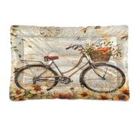 Sevdomey Tapis de scrapbooking vintage en papier pour animal domestique lit pour chien et chat - Lavable doux et confortable - Avec fond antidérapant - Pour chiens et chats de petite, moyenne et