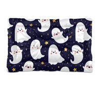 Sevdomey Tapis d'Halloween fantômes pour animal domestique pour chien et chat - Lavable - Doux et confortable - Avec fond antidérapant - Pour chiens de petite, moyenne et grande taille - 60 x 90 cm