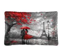 Sevdomey Tour Eiffel Paris - Tapis pour animal domestique - Lit pour chien et chat - Lavable - Doux et confortable - Avec fond antidérapant - Pour chiens et chats de petite, moyenne et grande taille