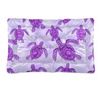 Sevdomey Turtles Tapis marbré pour niche pour animal domestique, lavable, doux et confortable avec fond antidérapant pour chiens et chats de petite, moyenne et grande taille, 60 x 90 cm