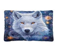 Sevdomey Wolf Tapis pour animal domestique pour chien et chat - Lavable - Doux et confortable - Avec fond antidérapant - Pour chiens et chats de petite, moyenne et grande taille - 60 x 90 cm