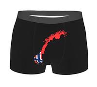 SEVEBJ Boxer pour homme avec drapeau du Salvador des États-Unis - Sous-vêtements respirants et extensibles avec pochette pour homme et jeune, Drapeau de la Norvège, XL