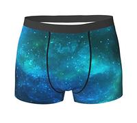 SEVEBJ Boxer respirant pour homme avec circuit électronique, Bleu ciel étoilé 2, S