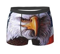 SEVEBJ Boxer respirant pour homme avec circuit électronique, Drapeau américain aigle 16, S