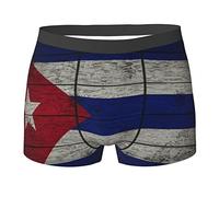 SEVEBJ Boxer respirant pour homme Motif drapeau estonien, Drapeau de Cuba 11, XXL