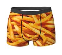 SEVEBJ Caleçon boxeur respirant pour homme avec drapeau haïtien, Frites 7, M