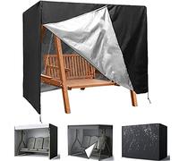 SEVEEZ Housse de Balancelle de Jardin 3 Places, 210D Housse de Protection Imperméable pour Balancelle, Bâche de Balancelle 220x125x170cm Anti-UV Exterieur Couverture de Protection Balançoire