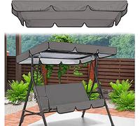 SEVEEZ Toit de Rechange pour Balancelle de Jardin en Tissu 210D Oxford Imperméable Balançoire, 2-3 Places Couverture de Balancelle de Jardin Housse De Rechange Balancelle an