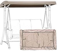 SEVEEZ Toit de Rechange pour Balancelle de Jardin, Imperméable en 210D Oxford Toile de Rechange pour Balancelle 2 Places 3 Places Pare-Soleil à Bascule Jardin Anti-UV