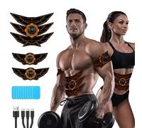SEVEKO TRQ-2-M-O Ceinture Abdominale Electrostimulation Adulte Unisexe, Orange, commun