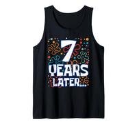 Seven 7 Years Later 7th Birthday Funny Party Celebration Débardeur