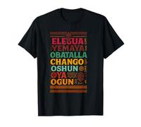 Seven African Gods Powers Obatala Orisha Spirits, Afrique T-Shirt
