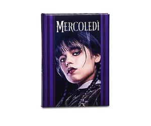 Seven Agenda 12 mois - Mercredi ADDAMS, couverture rigide, violet, produit officiel, idée cadeau, pour enfants et adolescents, école et loisirs