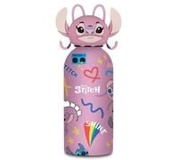 Seven Gourde ANGEL LILO & STITCH 350 ml inox rose, sans BPA, isotherme 12h/24h, hermétique
