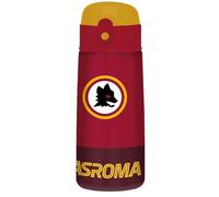 Seven AS Roma Gourde Thermique de Football, Rouge, Maintien de la température jusqu'à 24h, Bouteille d'asile, école Primaire et de Loisirs, Rouge, Moderne
