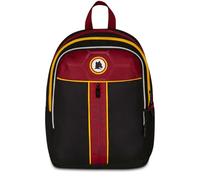 Seven AS Roma Sac à dos double compartiment, noir, poche frontale zippée et poche pour bébé, école primaire, football, Noir, Taglia unica, Décontracté