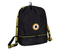 Seven AS ROMA Sac de sport pour garçons, fond rigide porte-chaussures, bretelles en ruban, enfant, garçon, football, produit officiel, idée cadeau