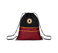 Seven AS Rome Sac à dos de football, noir, sac de sport et de loisirs, école primaire, sac à dos, noir, Taglia unica, décontracté, Noir, Taille unique, Décontracté