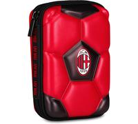Seven Asccio School Quick Case 3D Milan, rouge, étui avec coque 3D
