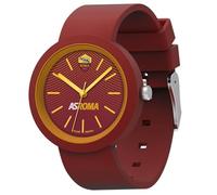 Seven ASRoma - Montre analogique à quartz - Jaune et rouge, dans une boîte cadeau - Bracelet en silicone, multicolore, Taglia Unica, bracelet