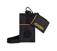 Seven ASRoma Porte-monnaie et porte-téléphone pour garçons - Zip bicolore - Jaune rouge - Voyage et loisirs, Noir , Taglia Unica