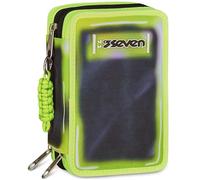 SEVEN Astuccio École SHADOWS OF COLOR 3 Zips Triplo Compartiment Jaune