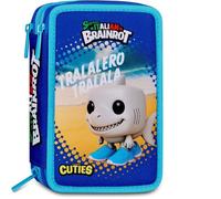 SEVEN Astuccio Scolaire Brainrot Ufficiale Tralalero Tralala 3 Compartiments